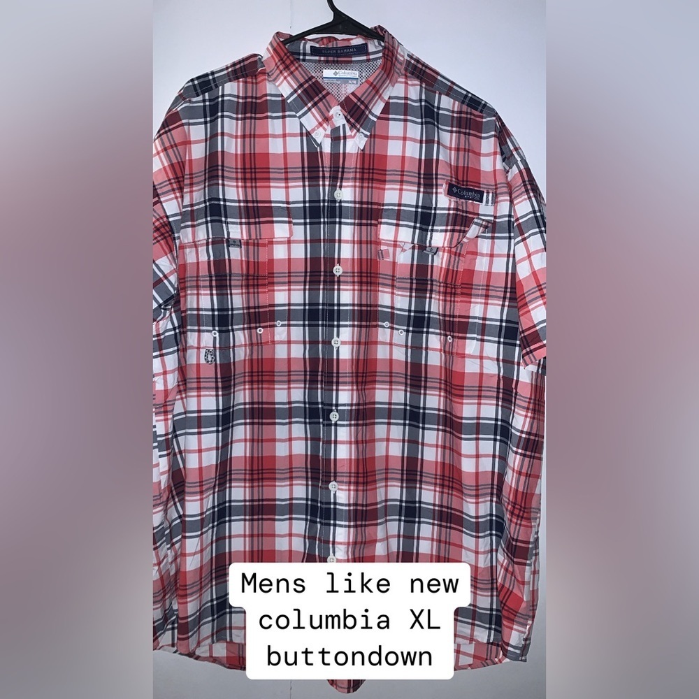 Mens Columbia XL like new fishing shirt-Short sleeve